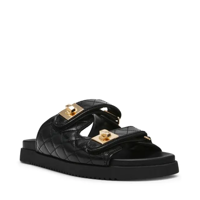 Γυναικεία Δερμάτινα Σανδάλια Steve Madden Schmona SM11003714-03001-017 Μαύρα Μαύρο - 36 2
