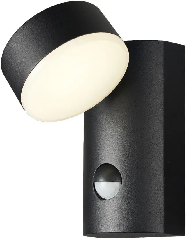 Avide Εξωτερικό Φωτιστικό Τοίχου Siraz LED 12W με motion Αισθητήρας Κίνησης Θερμό 3000K IP54 15.001.0828