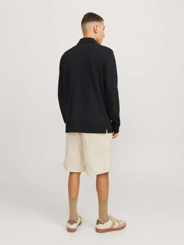 JPRBLUWILLIAM WASH LS POLO Black - S 3