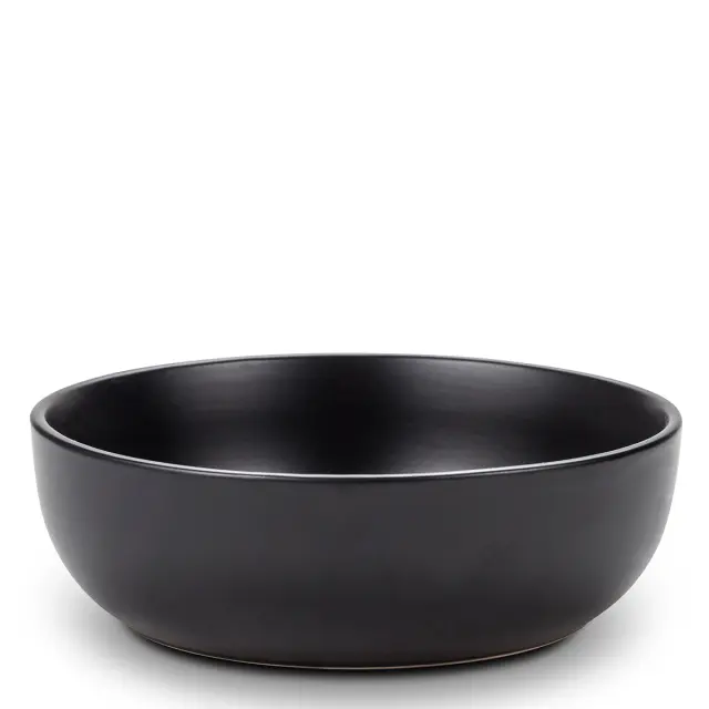 Πιάτο Σούπας Stoneware Μαύρο 19cm