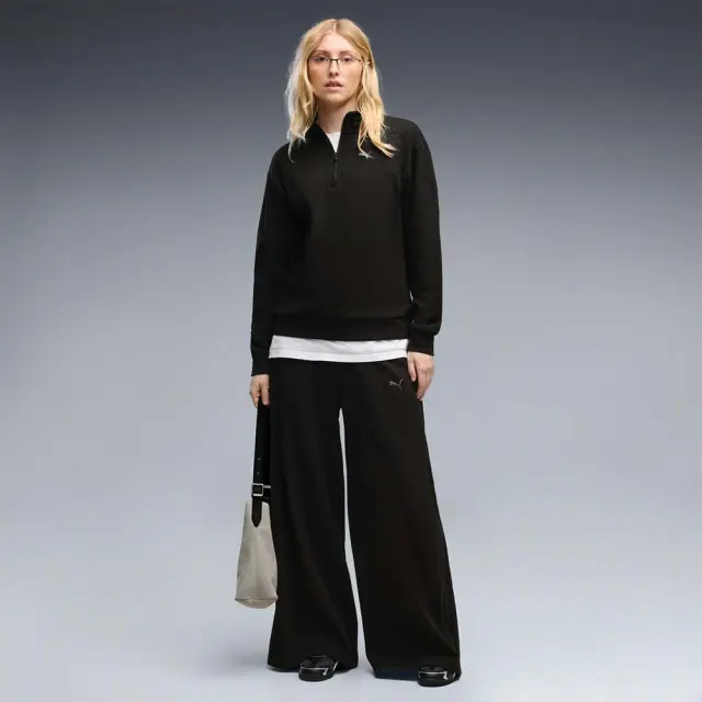 Puma Women's Class Relaxed Wide Leg Woven Pants Μαύρο 694013-01 (Puma) 3