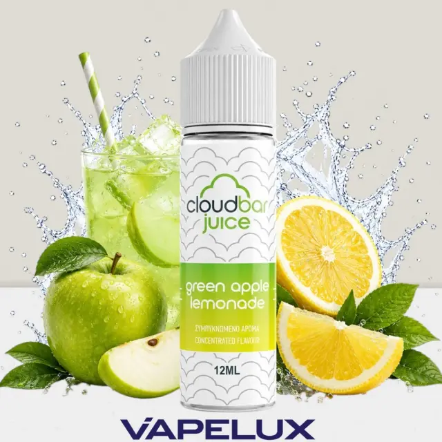 CloudBar Juice Flavor Shots Green Apple Lemonade 12ml to 60ml