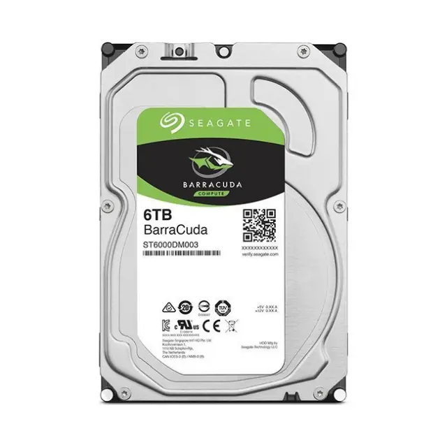 Seagate BarraCuda Desktop 6TB HDD Σκληρός Δίσκος 3.5" SATA III 5400rpm με 256MB Cache για Desktop