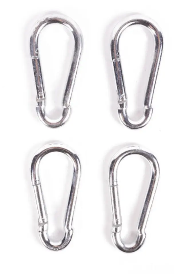 Carabiner hooks set 4 pieces 10 x 100 mm