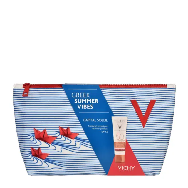 Capital Soleil Anti-Ageing SPF50+, δωρο ένα καλοκαιρινό νεσεσέρ Vichy 2