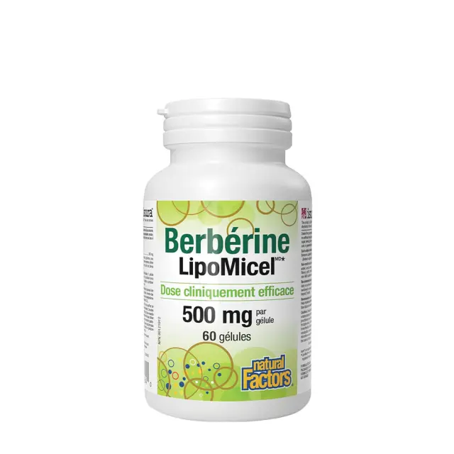 Natural Factors Berberine LipoMicel Matrix 60 Softgels