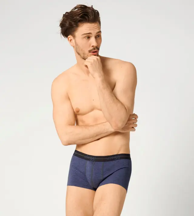 Sloggi Men Μποξεράκια Start Hipster Συνδυασμός Μπλε Ραφ Denim 2-Pack 3