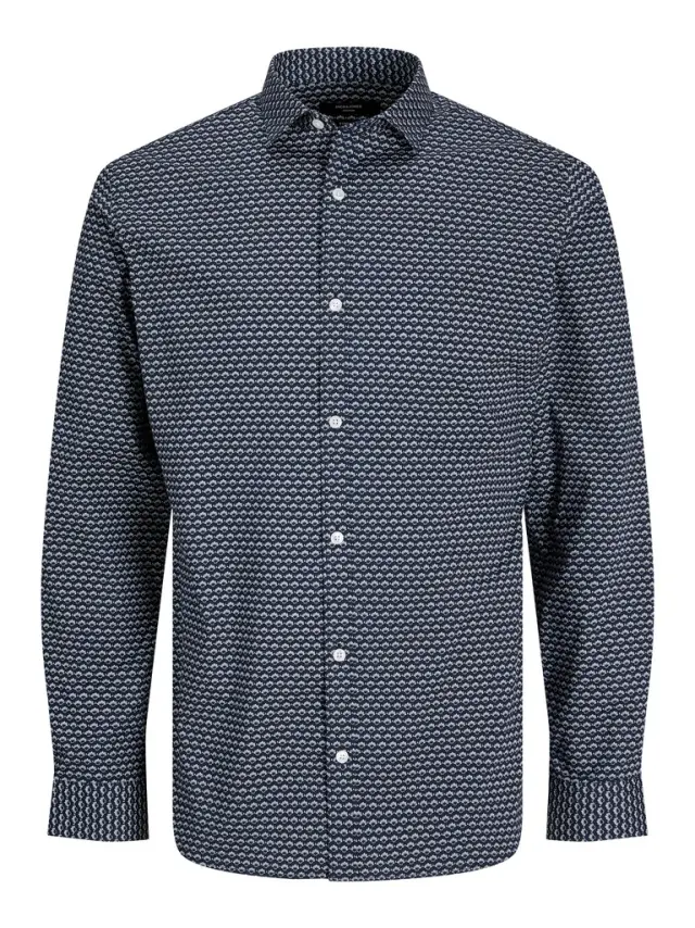 JPRBLABLACKPOOL STRETCH SHIRT LS SS24 SN Night Sky