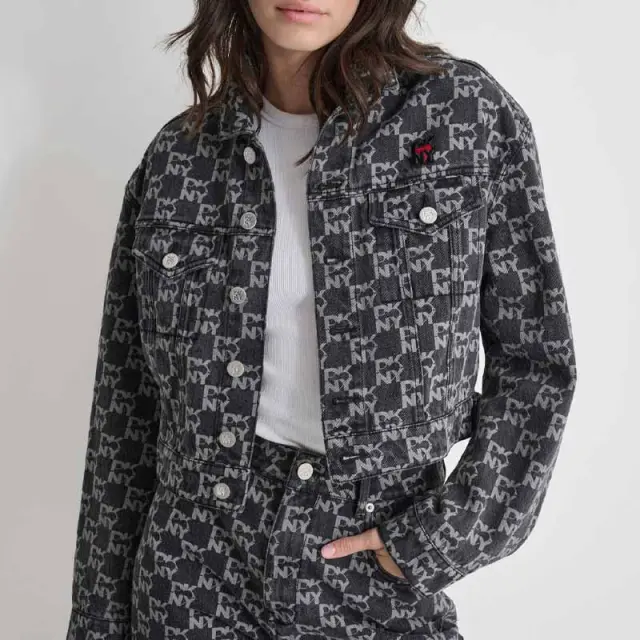 Τζιν Μπουφάν DKNY Heart Of NY D2B4A115-DGY Σκούρο Γκρι - S