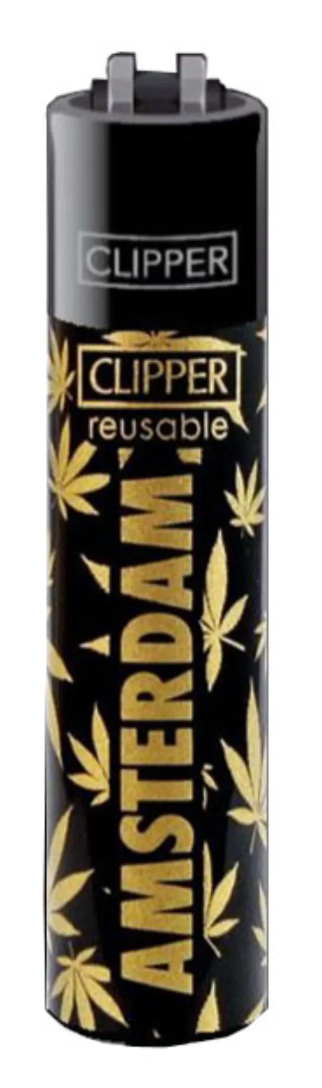 Αναπτήρας Πέτρας Clipper Μεγάλος - Amsterdam Gold Leaves