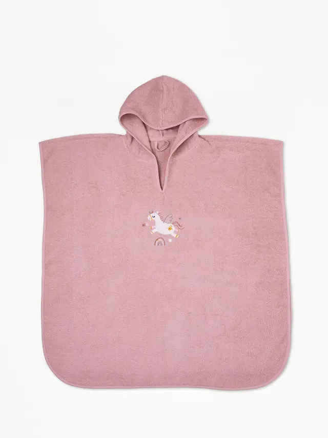 Fluffy Κεντητό Πόντσο Powder one size Sunshine