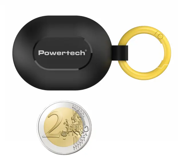 POWERTECH earphones με θήκη φόρτισης PT-1392, True Wireless, 6mm, 25/230mAh, μαύρα 2