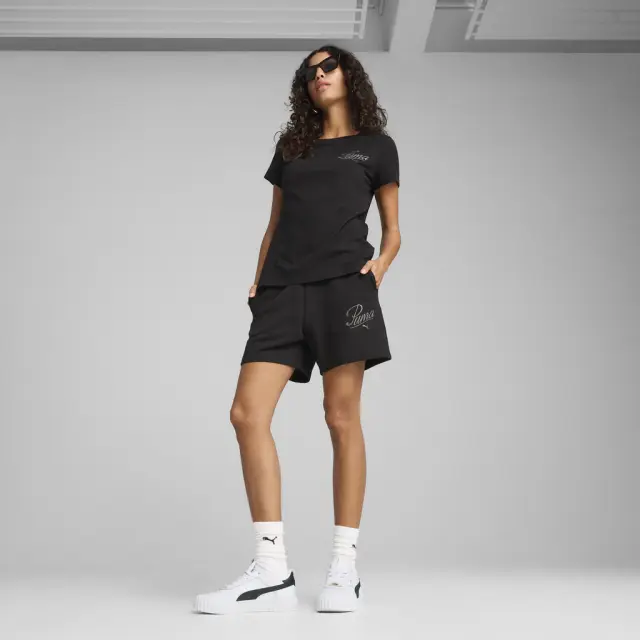 Puma Script Tee T-Shirt Black 684982-01 - XS 2