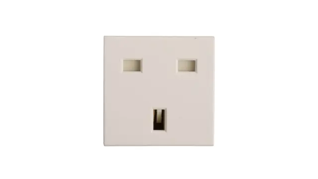 Socket outlet Mosaic - British - 2P+E 13 A - 2 modules - white