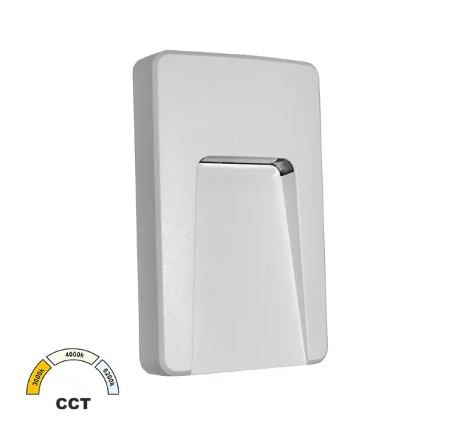 LED ΦΩΤΙΣ.PC ΕΠΙΤΟΙΧΟ ΕΜΜΕΣΟΥ ΟΡΘΟΓΩΝΙΟ 3W CCT IP65 ΛΕΥΚΟ