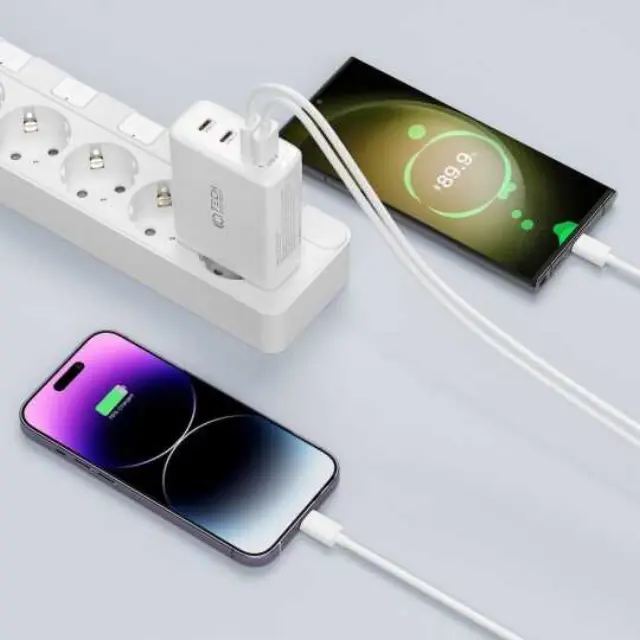 Tech-Protect Φορτιστής NC100W-GAN GaN 3x USB-C PD 100W / USB-A QC 3.0 Black 2