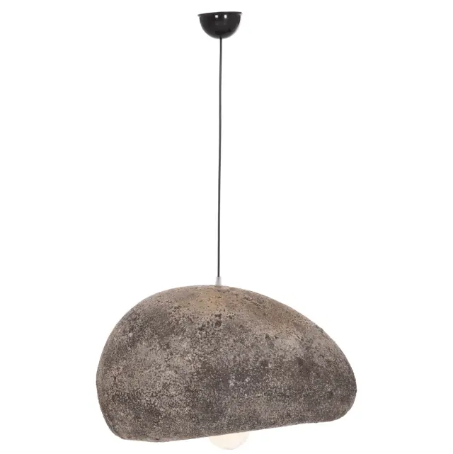 Φωτιστικό οροφής με όψη πέτρας Stoner (M) γκρι--55x45x40 εκ. 3