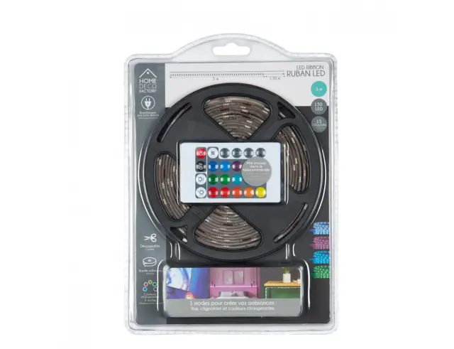 Ταινία LED RGB Home Deco Factory LA0163 - 5 Μέτρα - 3 Λειτουργίες - Πολύχρωμο LA0163 2