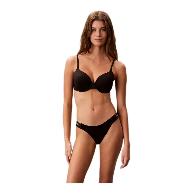 Calvin Klein Γυναικείο Σλιπ Side Logo, Χρώμα Μαύρο 3