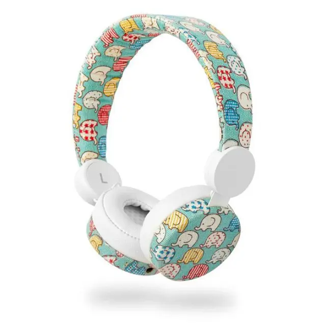 NEDIS HPWD4100WT Wired Headphones 1.2m Round Cable On-ear Elephant White S48046