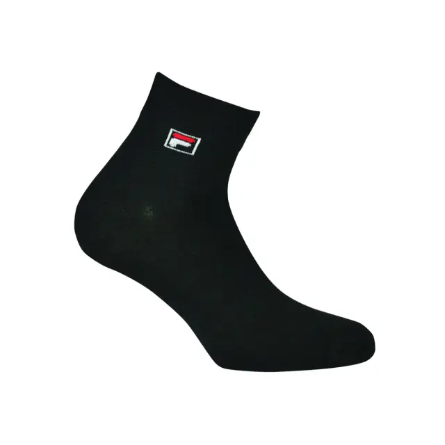 FILA Unisex Κάλτσες Quarter Plain - 3 Ζεύγη, Χρώμα Μαύρο-Λευκό-Γκρι - 35-38 2