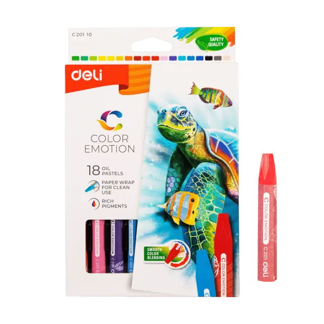 Deli Color Emotion Λαδοπαστέλ 18 Χρώματα 941893