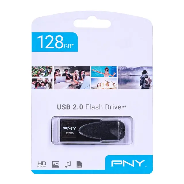 USB 2.0 Flash Disk PNY Attaché 4 USB A 128GB Μαύρο N71326