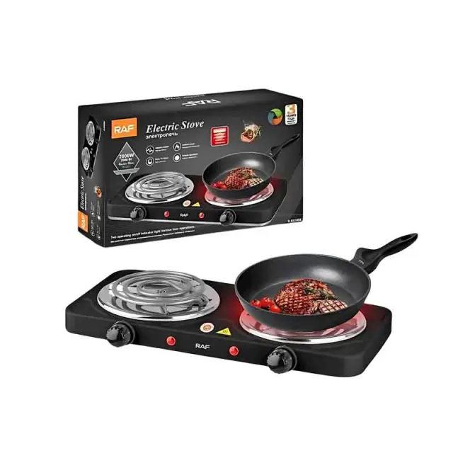 RAF Ηλεκτρική Εστία 2000W R.8020BB - Electric Stove 890032