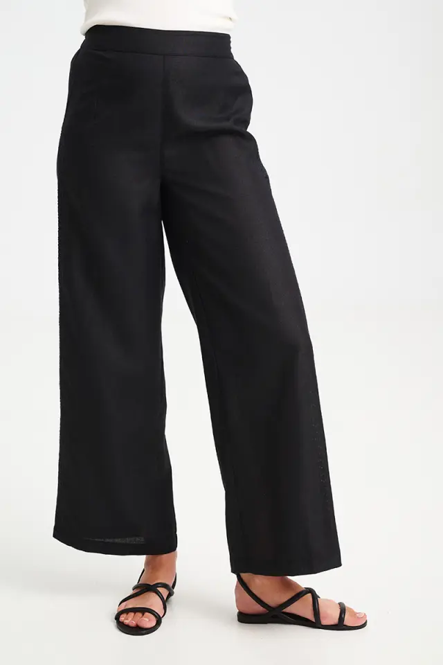 Ψηλόμεσο Παντελόνι με Δαντελένια Τρέσα CALINDA TROUSERS - XS