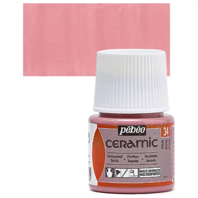 Pebeo Ceramic Καλυπτικό Σμάλτο - 34 Pink - 45ml
