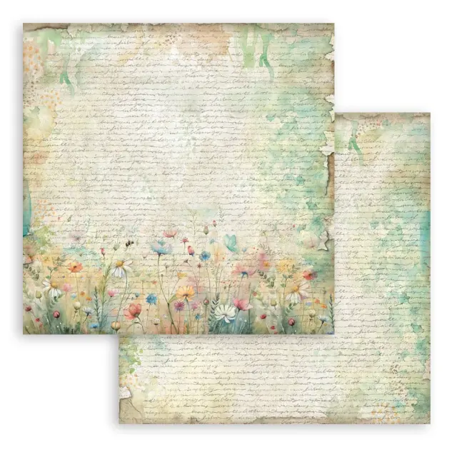 Χαρτιά scrapbooking 10τεμ, 30.5×30.5cm Stamperia, Daisy Art Backgrounds 3