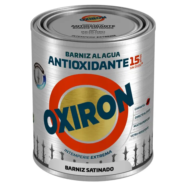 Βερνίκι Μετάλλων Νερού Αντισκωριακό TITAN OXIRON ANTIOXIDANTE BARNIZ SATINADO 750ml