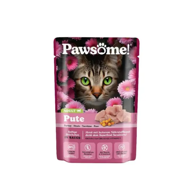 Pawsome Adult Γαλοπούλα 85gr