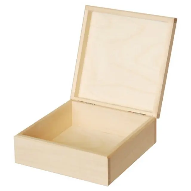 Ξύλινo κουτιά ειδικά σχεδιασμένo 16x16xY6cm