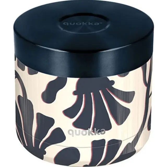 Δοχείο φαγητού Θερμός ανοξείδωτο Quokka Thermal SS Food Jar Whim Abstract Leaves 600ml 41122