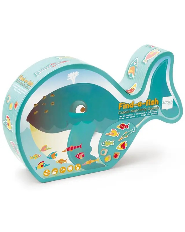 Παιχνίδι Scratch Δραστηριοτήτων Find-a-fish Color matching game