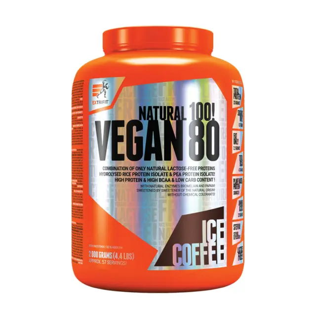 Extrifit Vegan 80 ice-coffee, 2000-g
