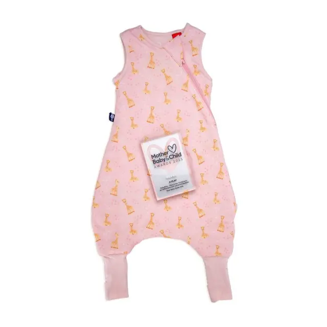 Υπνόσακος BabyBliss Σόφι Καμηλοπάρδαλη BlissJump Ποδαράκι 2.5tog Οργανικό Βαμβάκι Pink 6-18Μηνών BLISS-JMP-S007