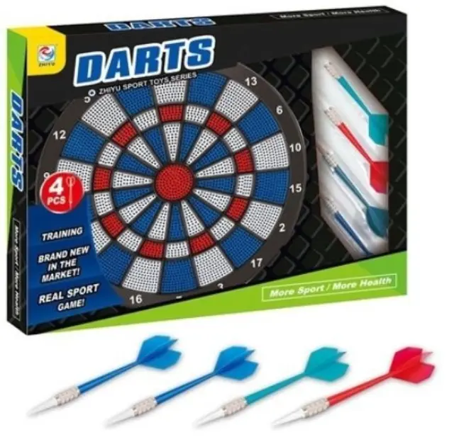 Σετ Βελάκια Darts Και Στόχος Με 4 Βελάκια (MKN796476)