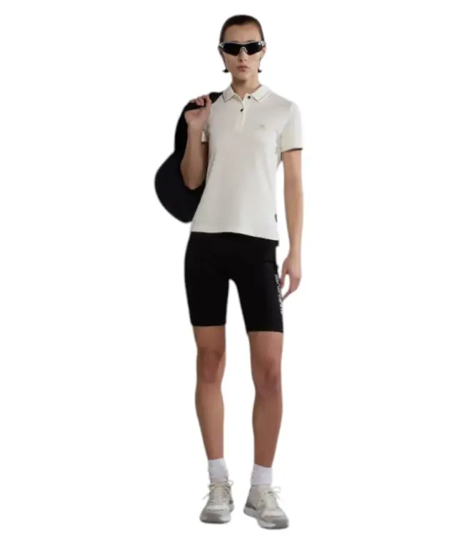 Napapijri -T-Shirt E-Nina Slim Fit NP0A4H8E-002 Λευκό - S 3