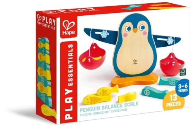 Hape Early Explorer Ξύλινη Ζυγαριά Penguin Balance Scale 2
