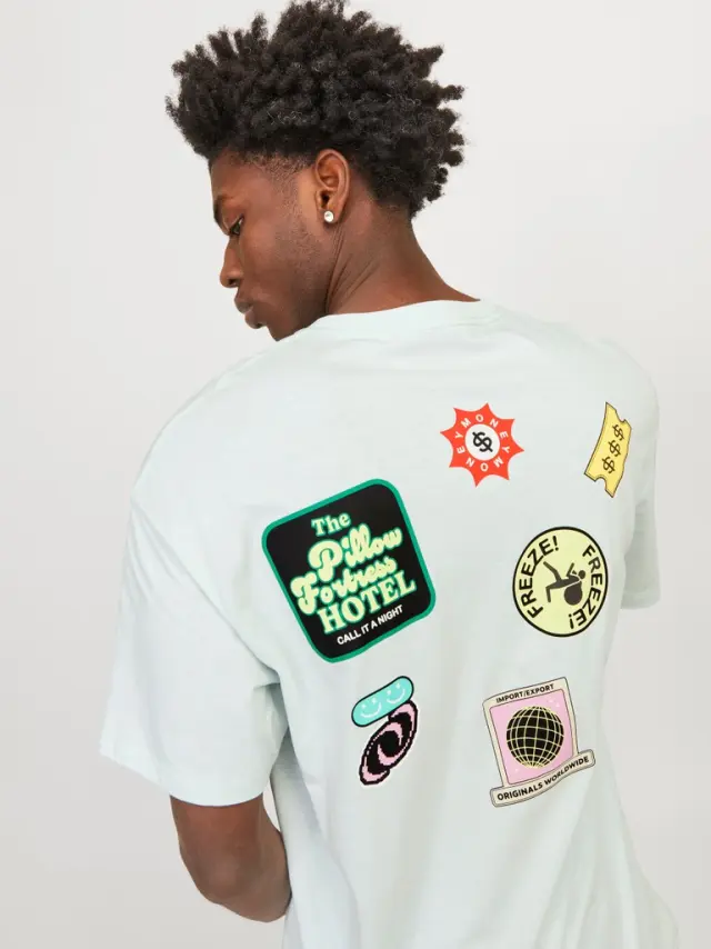 JORDECAL TEE SS CREW NECK TG LN skylight 2