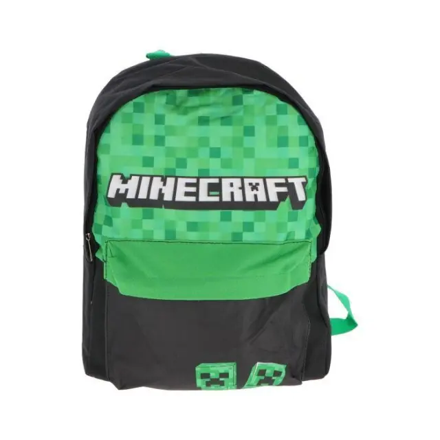 Minecraft Blocks Σχολική Τσάντα Πλάτης με 2 Θήκες 40×30×15 cm 2