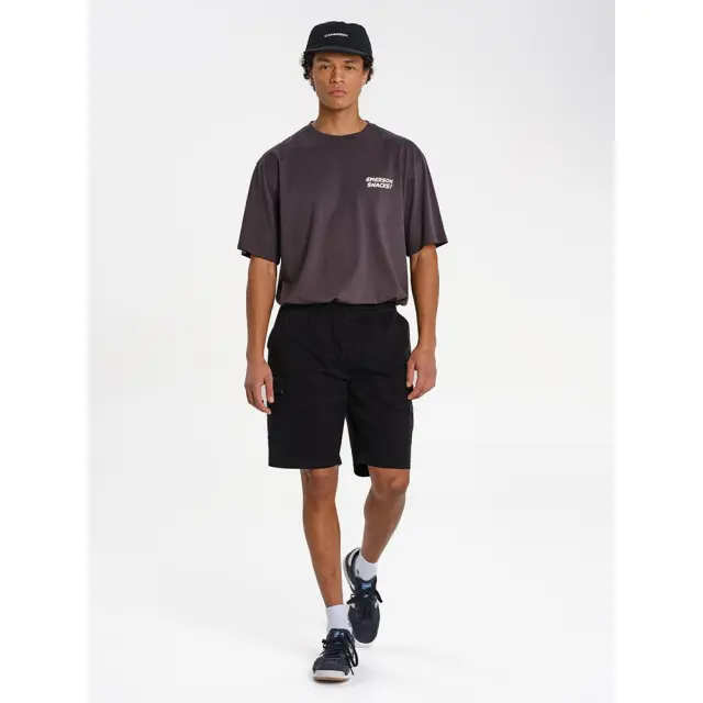 Emerson Elasticated Cargo Short (261.EM47.17-Black) - Μαύρο 3