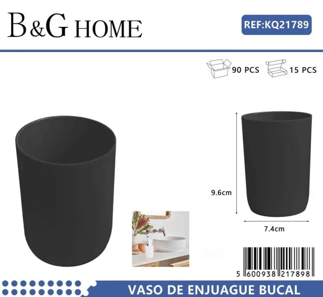 Θήκες οδοντόβουρτσας πλαστικές σε σετ 5Χ - Black - 21789 2