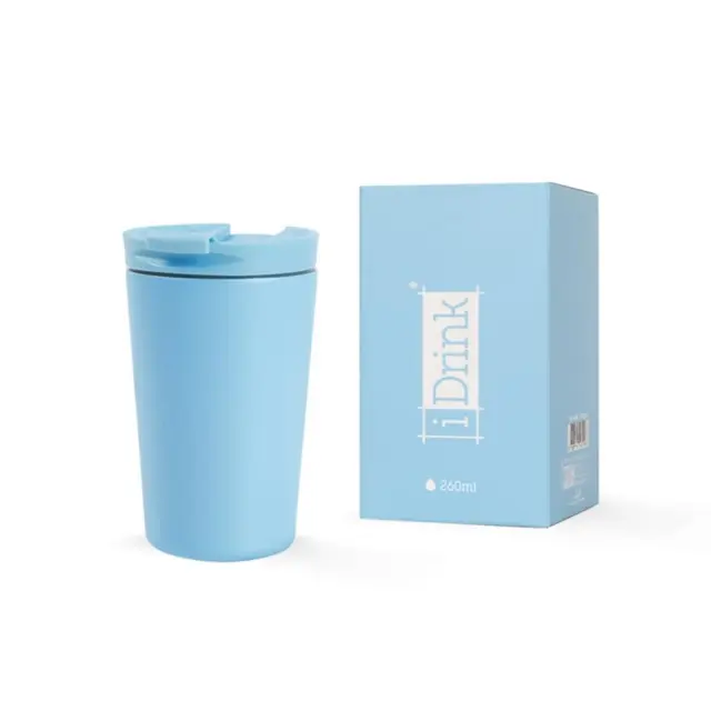 Κούπα I Drink ID0237 Travel Mug 260ml Light Blue/ 139000237 (i-Total)