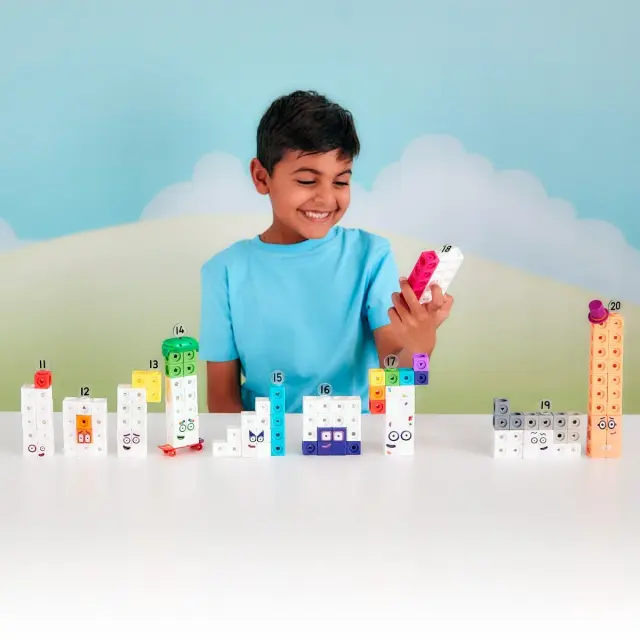 Learning Resources Εκπαιδευτικό Παιχνίδι MathLink Cubes Numberblocks Αριθμοκυβάκια 11-20 Activity Set για 3+ ετών LSP 0950-UK 2
