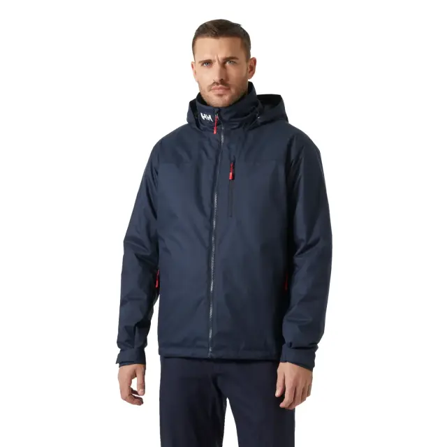 Helly Hansen Men's Crew Hooded Midlayer Sailing Jacket 2.0 Ανδρικό Αδιάβροχο Μπουφάν Με Επένδυση Navy - 2 XLarge 3