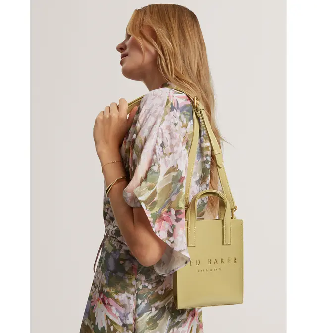 Τσάντα TED BAKER Crinkll Crinkle Mini Icon Bag 284045 Κίτρινο 2