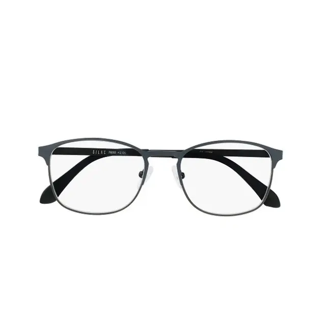 Silac Unisex Γυαλιά Ανάγνωσης – Μεταλλικό Γκρι 7600 1,50 1,50, 1,75